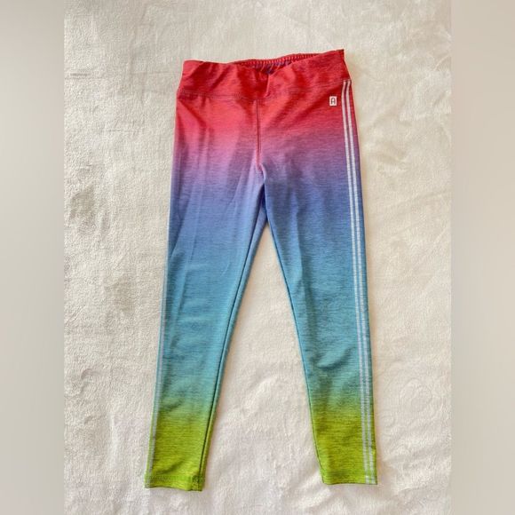 Girls' Neon Ombre Active Legging, Multi Colored, Size 8 - Picture 2 of 16